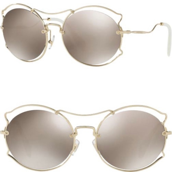 💓NWT Miu Miu 57mm Irregular Sunglasses - Picture 10 of 12